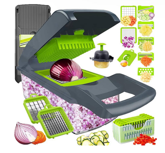 ChopMate Pro – 11-in-1 Vegetable Chopper & Slicer with Container